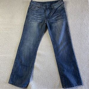 Buffalo Jeans Men's 32 Blue Paxton denim whiskering
